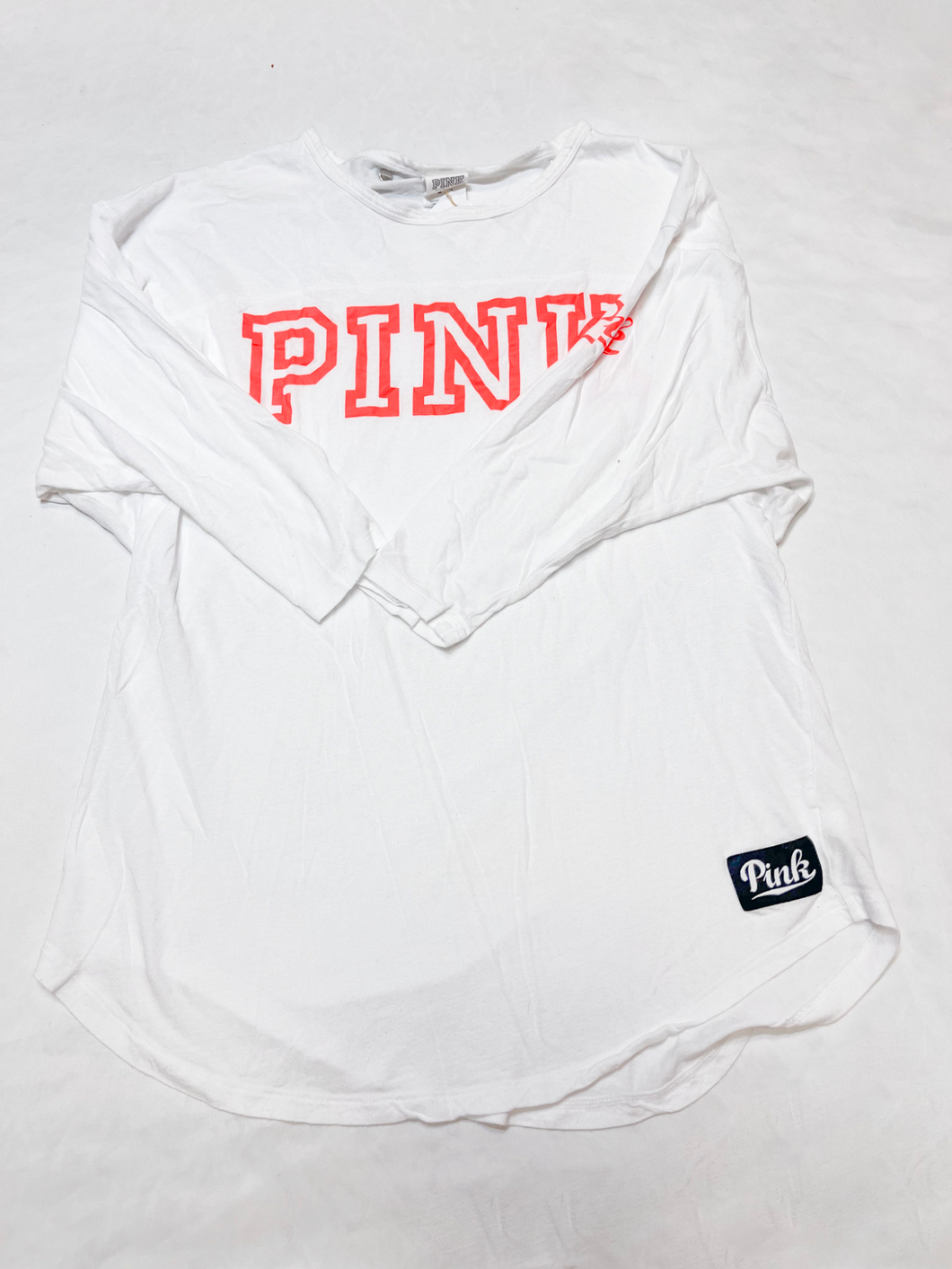 Pink By Victoria's Secret Long Sleeve T-Shirt Size Medium *